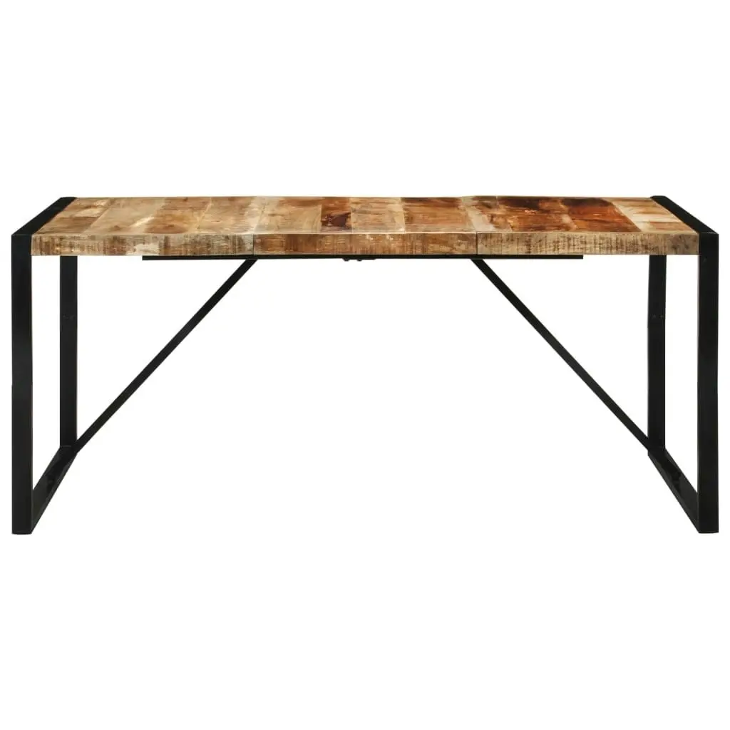 Dining Table 175x90x76 cm Solid Rough Wood Mango 351691