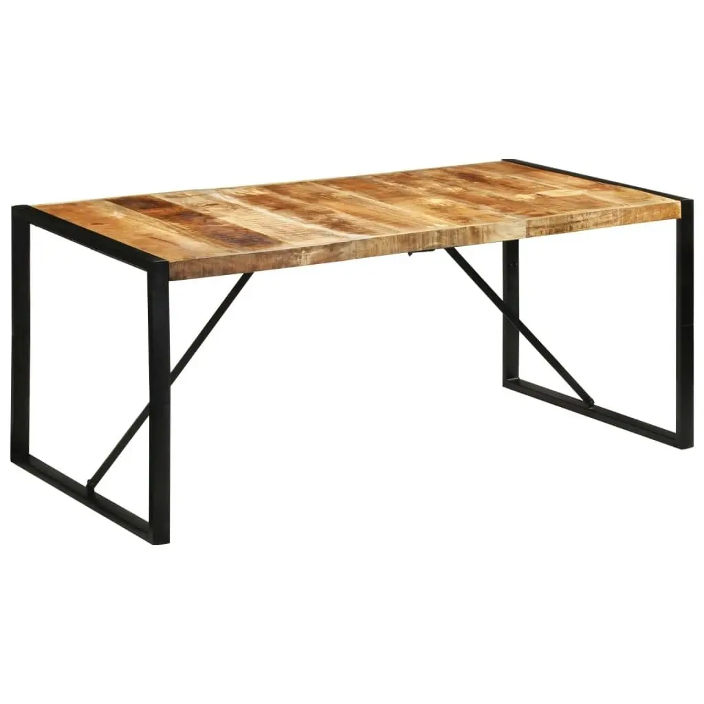 Dining Table 175x90x76 cm Solid Rough Wood Mango 351691