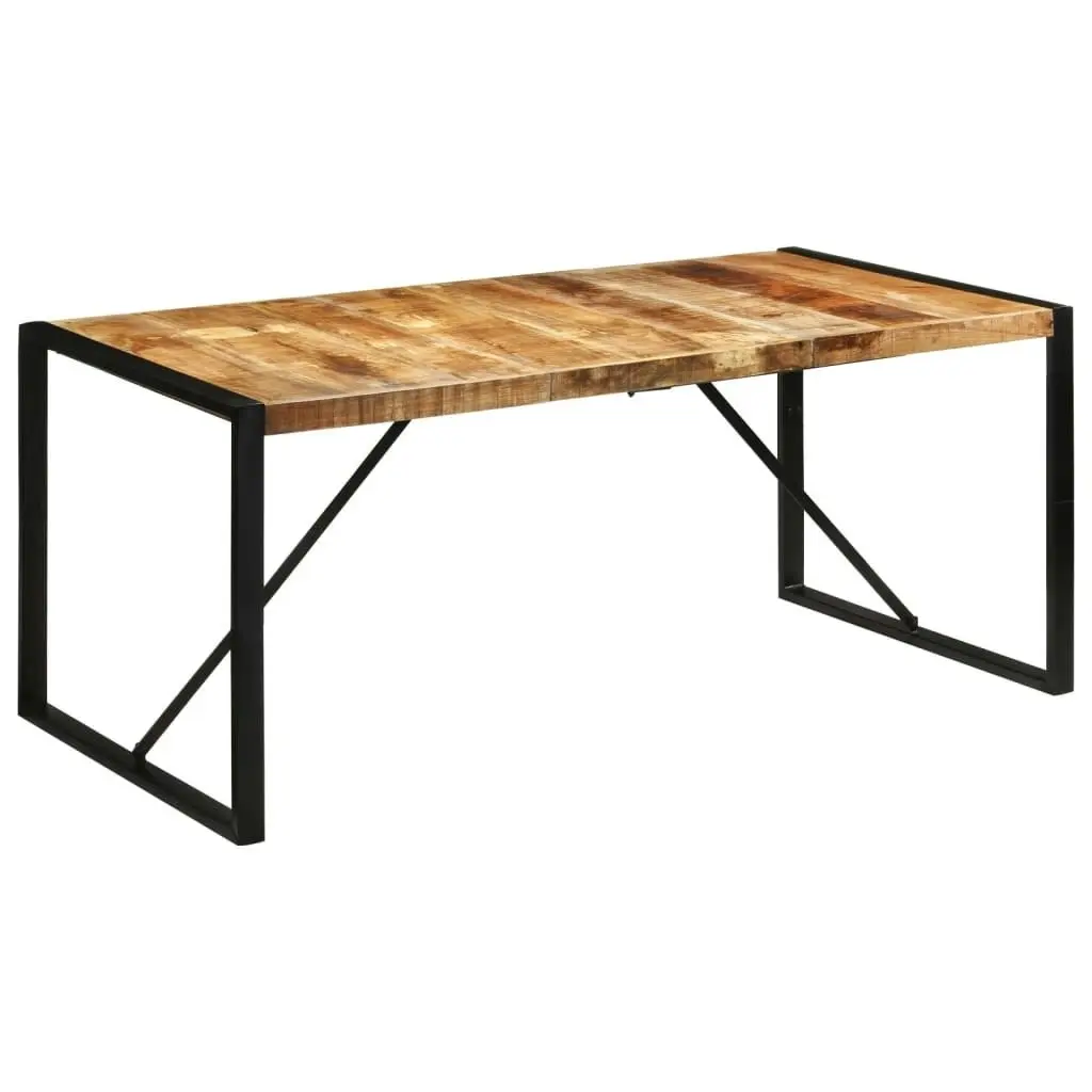 Dining Table 175x90x76 cm Solid Rough Wood Mango 351691