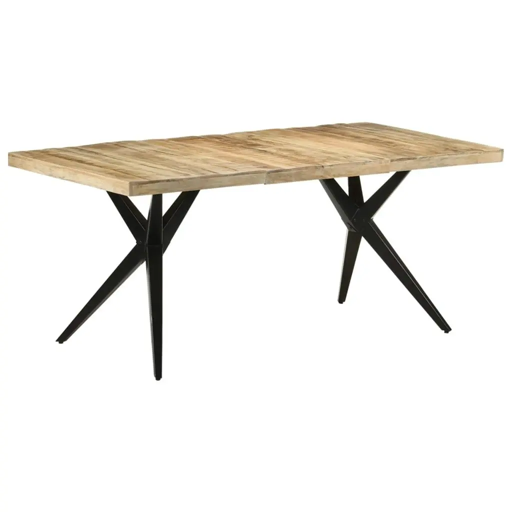 Dining Table 180x90x76 cm Rough Mango Wood 323569