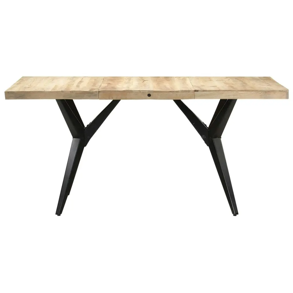 Dining Table 180x90x76 cm Rough Mango Wood 323569