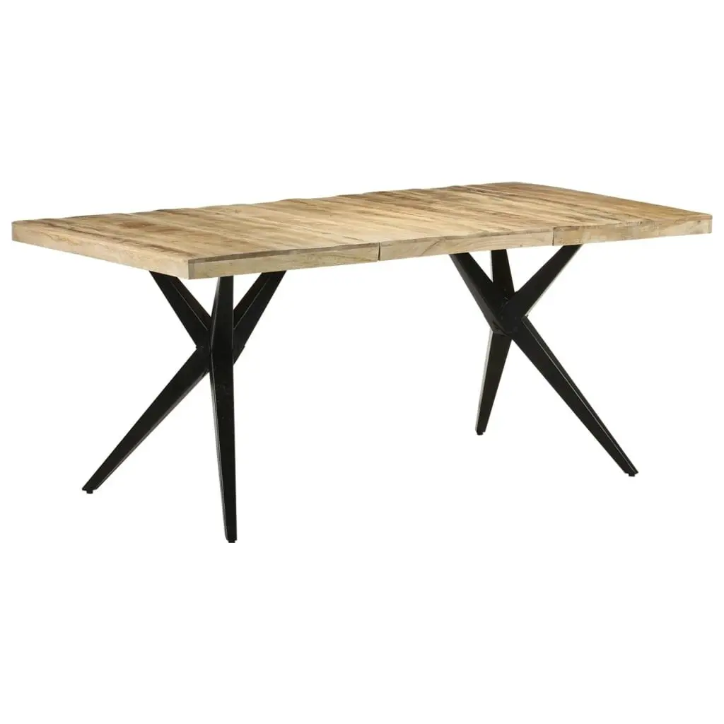 Dining Table 180x90x76 cm Rough Mango Wood 323569