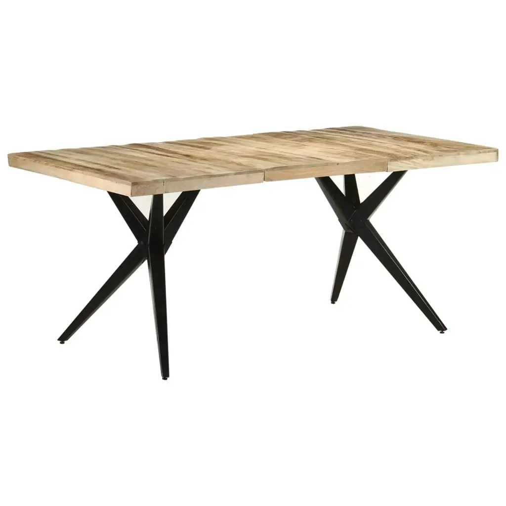 Dining Table 180x90x76 cm Rough Mango Wood 323569