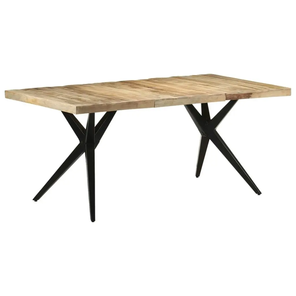 Dining Table 180x90x76 cm Rough Mango Wood 323569