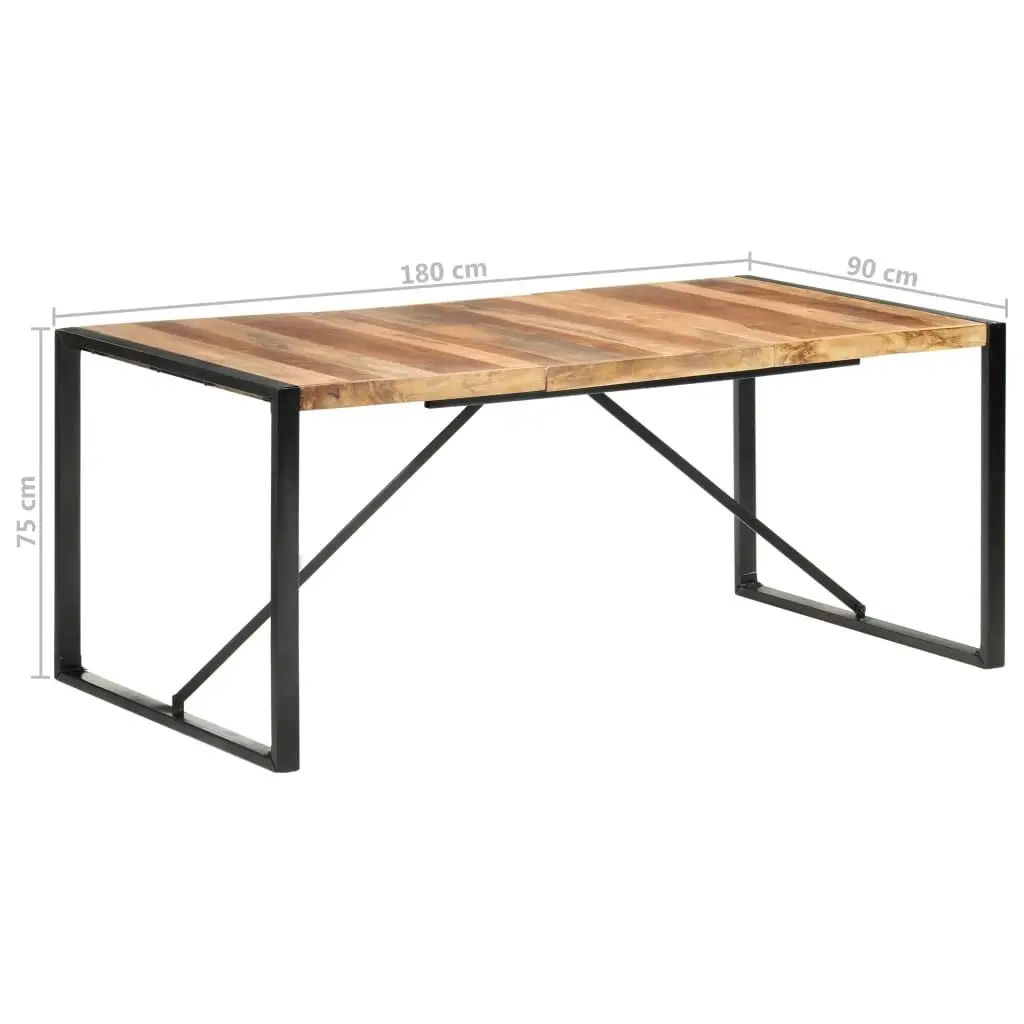 Dining Table 180x90x75 cm Solid Wood with Sheesham Finish 321542