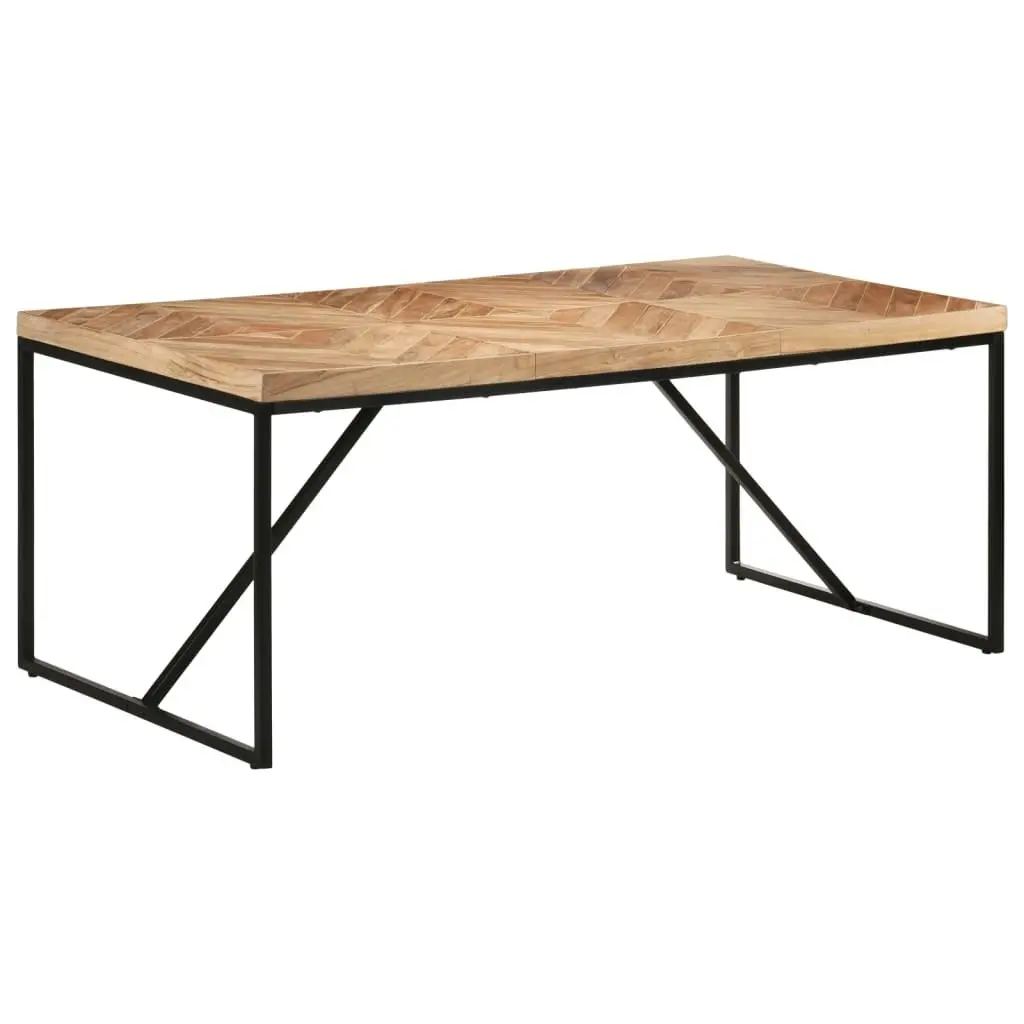 Dining Table 180x90x76 cm Solid Acacia and Mango Wood 323552