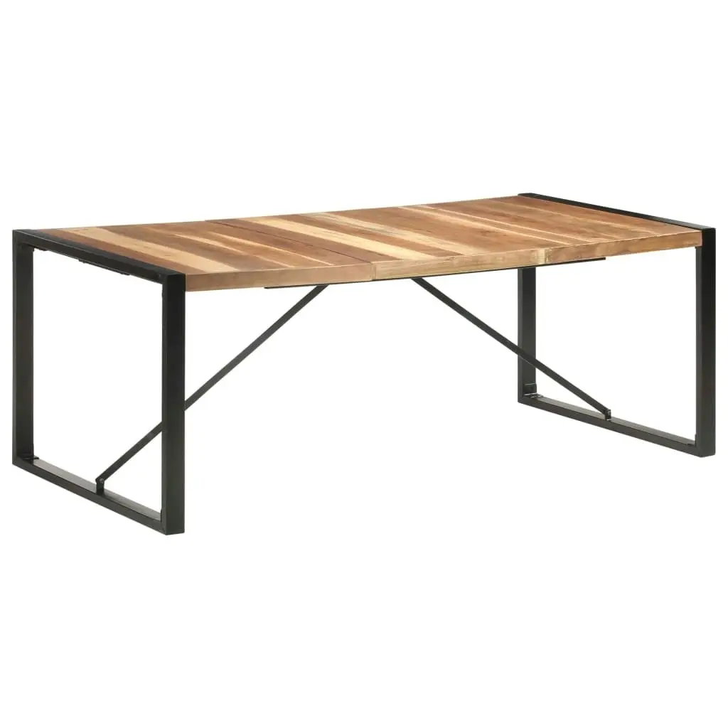 Dining Table 200x100x75 cm Solid Wood with Sheesham Finish 321543