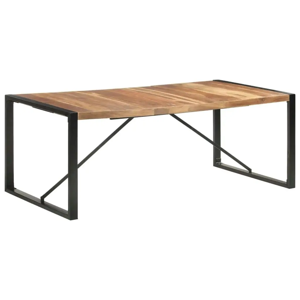 Dining Table 200x100x75 cm Solid Wood with Sheesham Finish 321543