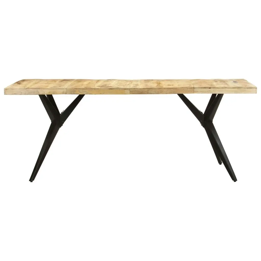 Dining Table 200x90x76 cm Rough Mango Wood 323572