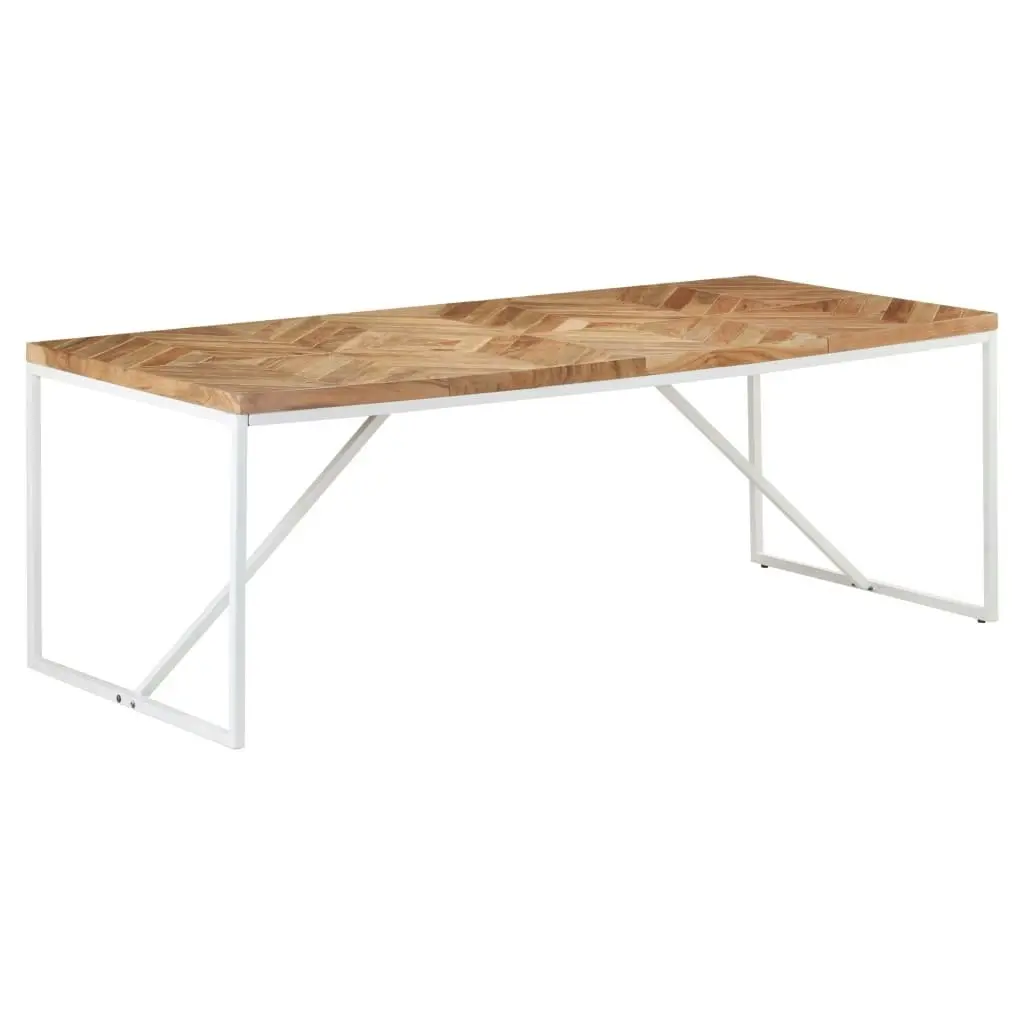 Dining Table 200x90x76 cm Solid Acacia and Mango Wood 323553