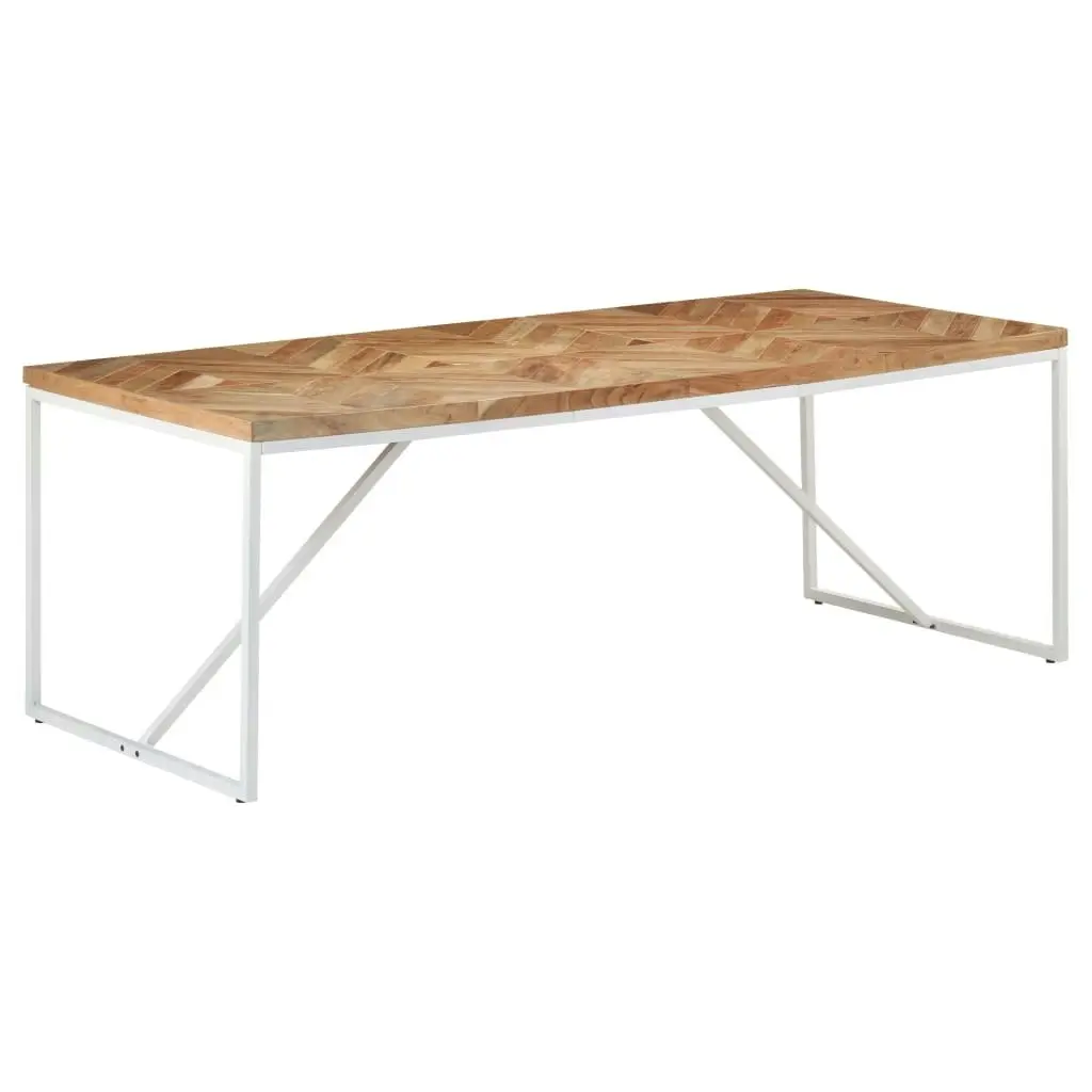 Dining Table 200x90x76 cm Solid Acacia and Mango Wood 323553