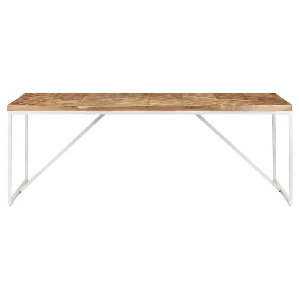 Dining Table 200x90x76 cm Solid Acacia and Mango Wood 323553