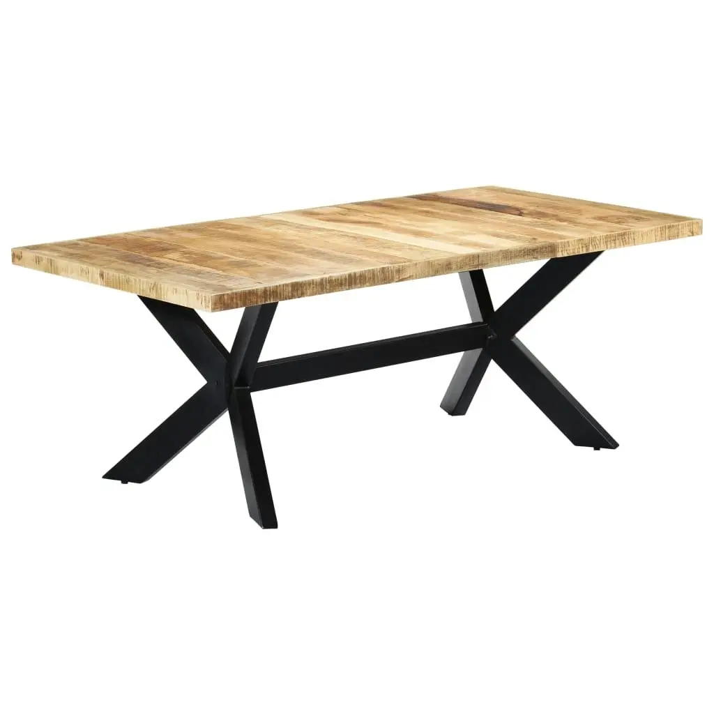 Dining Table 200x100x75 cm Solid Mango Wood 247427