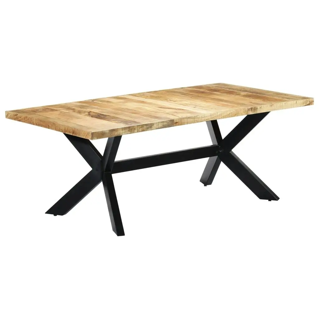 Dining Table 200x100x75 cm Solid Mango Wood 247427