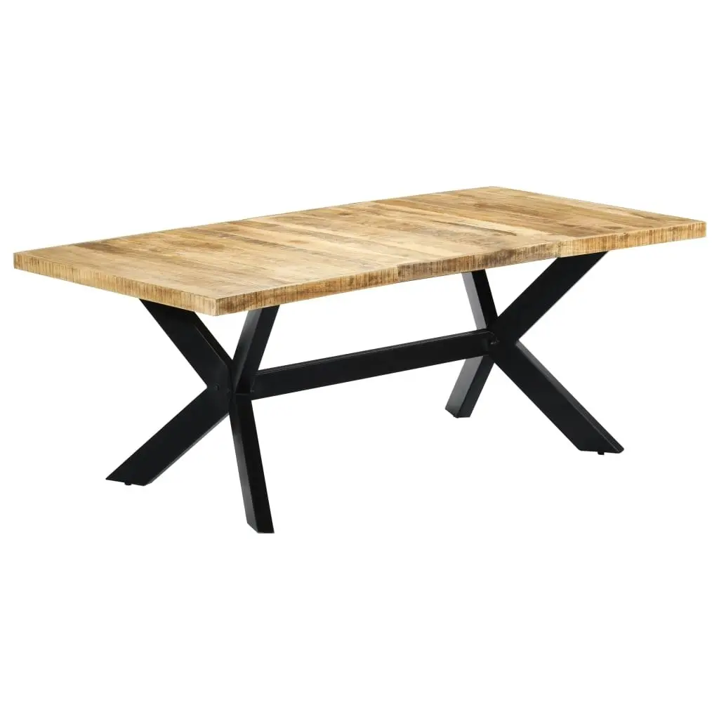 Dining Table 200x100x75 cm Solid Mango Wood 247427