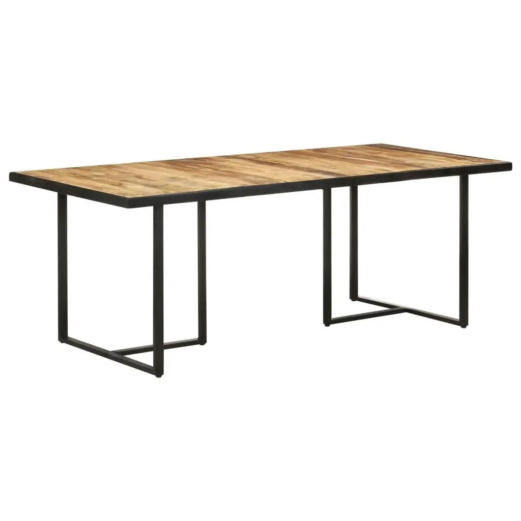 Dining Table 200 cm Rough Mango Wood 320697