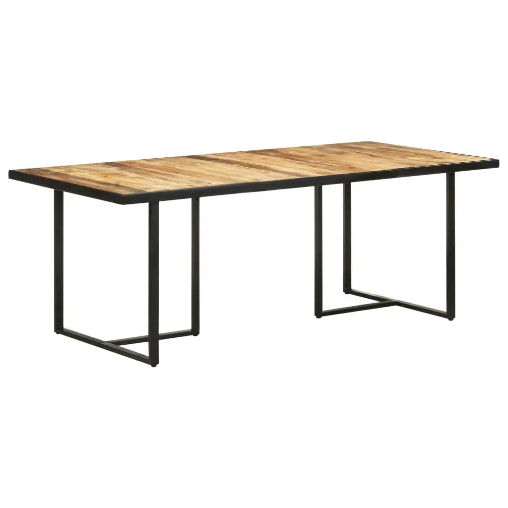 Dining Table 200 cm Rough Mango Wood 320697