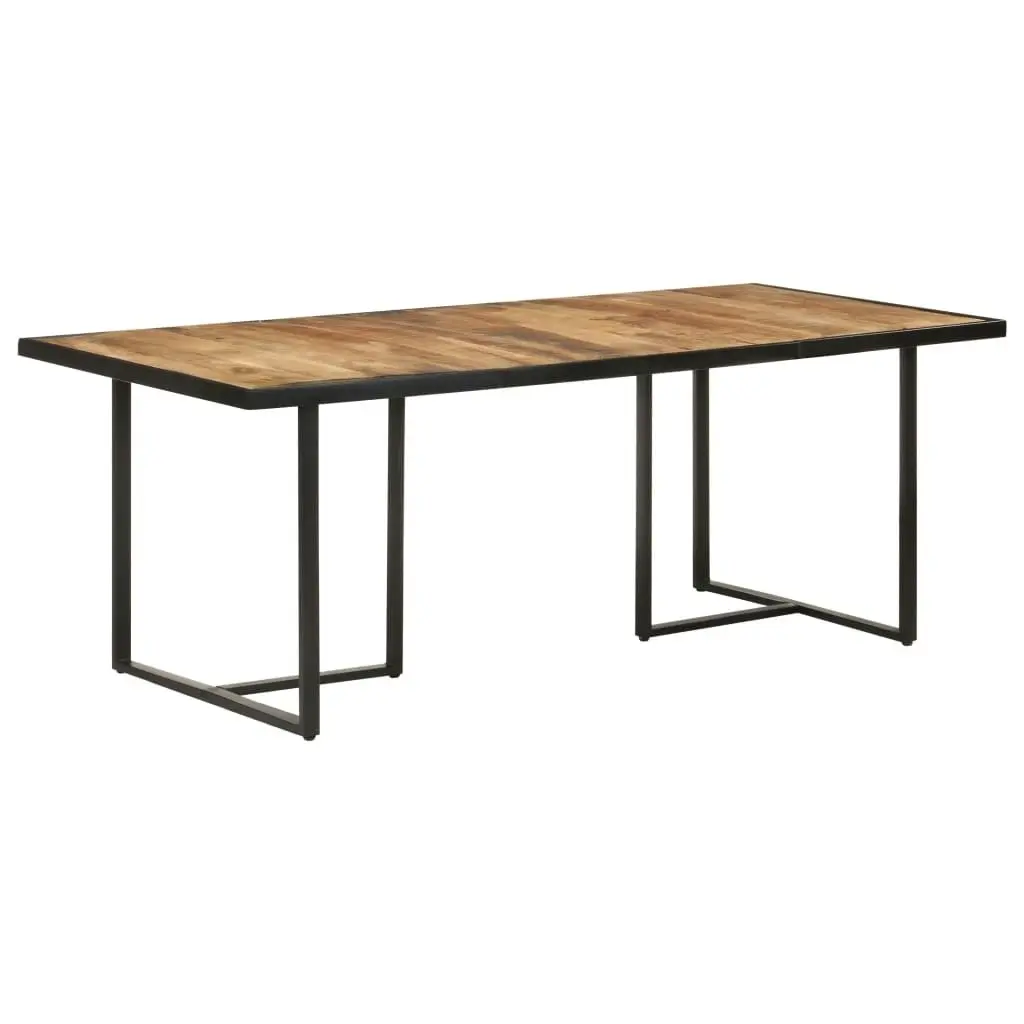 Dining Table 200 cm Rough Mango Wood 320697