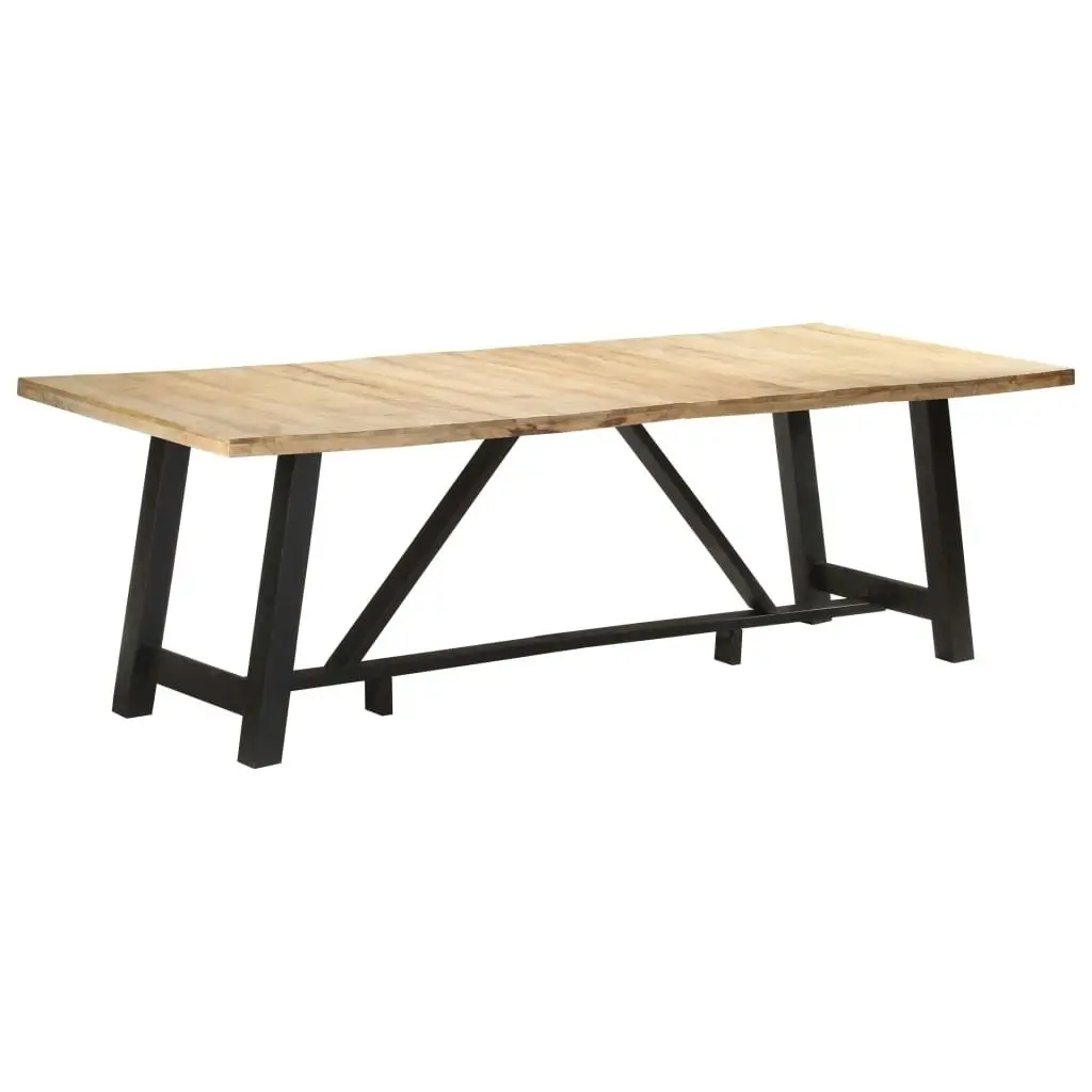 Dining Table 240x100x76 cm Rough Mango Wood 323544