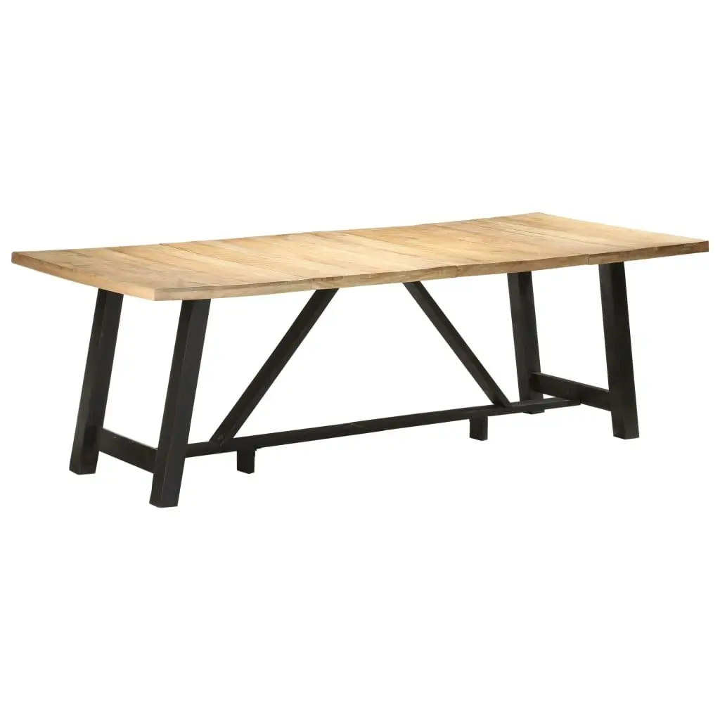 Dining Table 240x100x76 cm Rough Mango Wood 323544