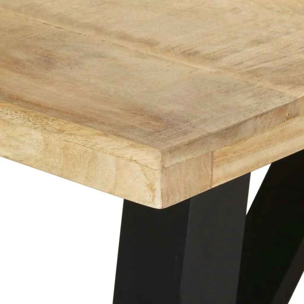 Dining Table 240x100x76 cm Rough Mango Wood 323544