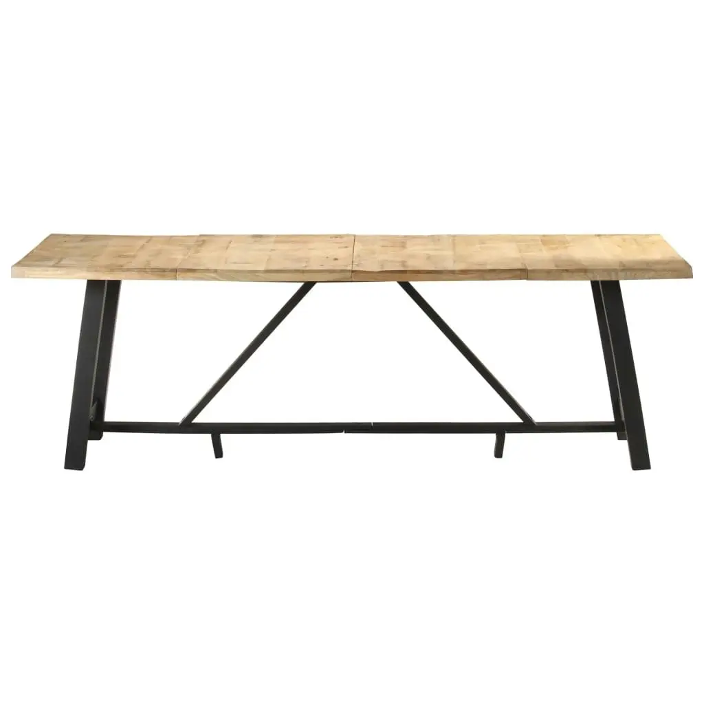 Dining Table 240x100x76 cm Rough Mango Wood 323544