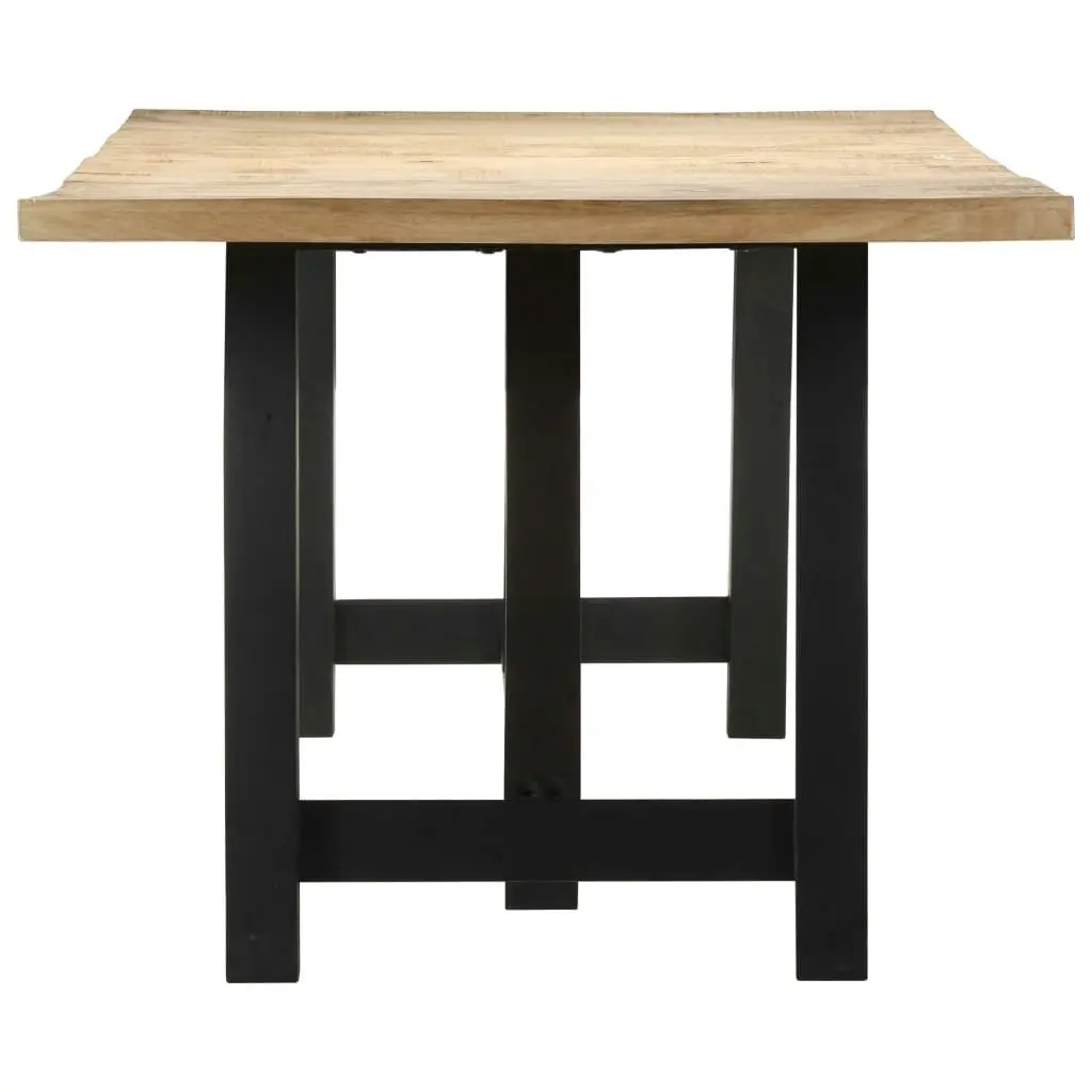 Dining Table 240x100x76 cm Rough Mango Wood 323544