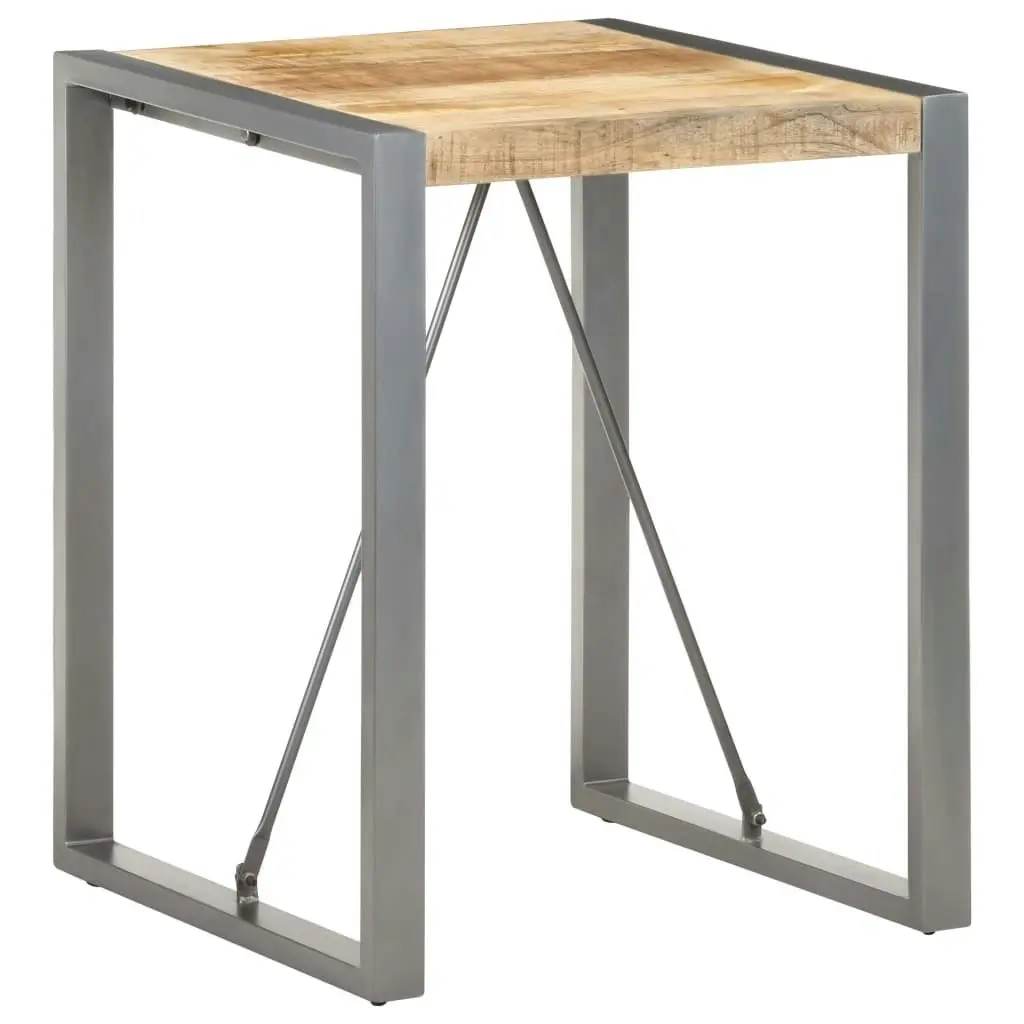 Dining Table 60x60x75 cm Solid Rough Mango Wood 321595