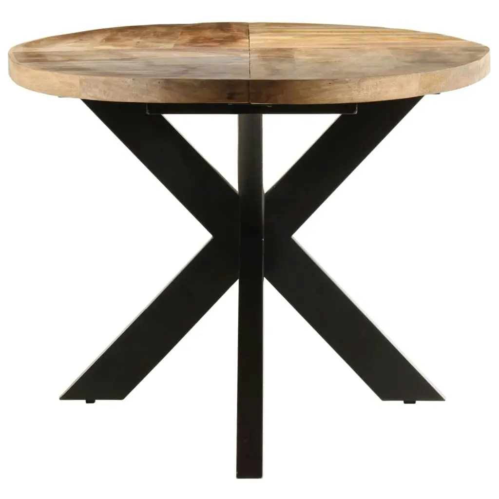 Dining Table 240x100x75 cm Rough Mango Wood 321678