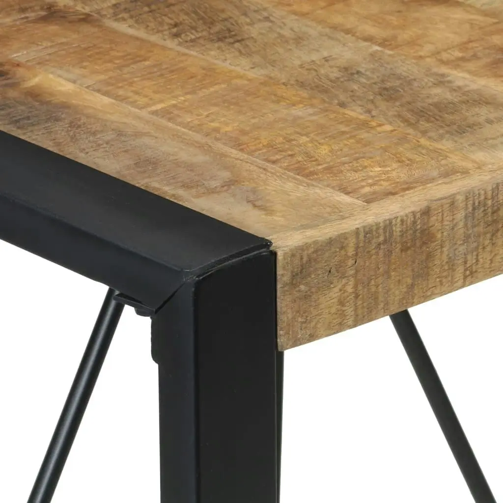 Dining Table 80x80x75 cm Rough Mango Wood 321600