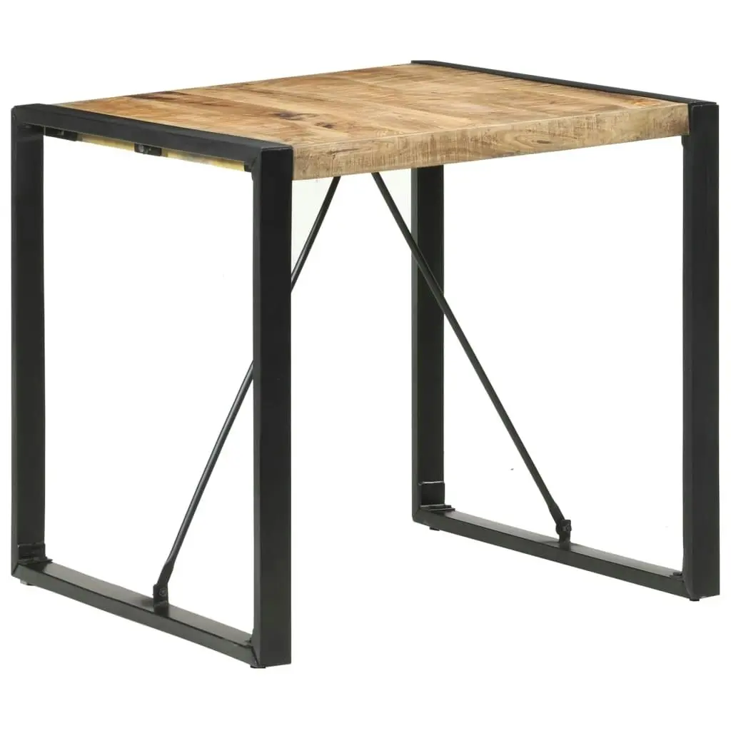 Dining Table 80x80x75 cm Rough Mango Wood 321600