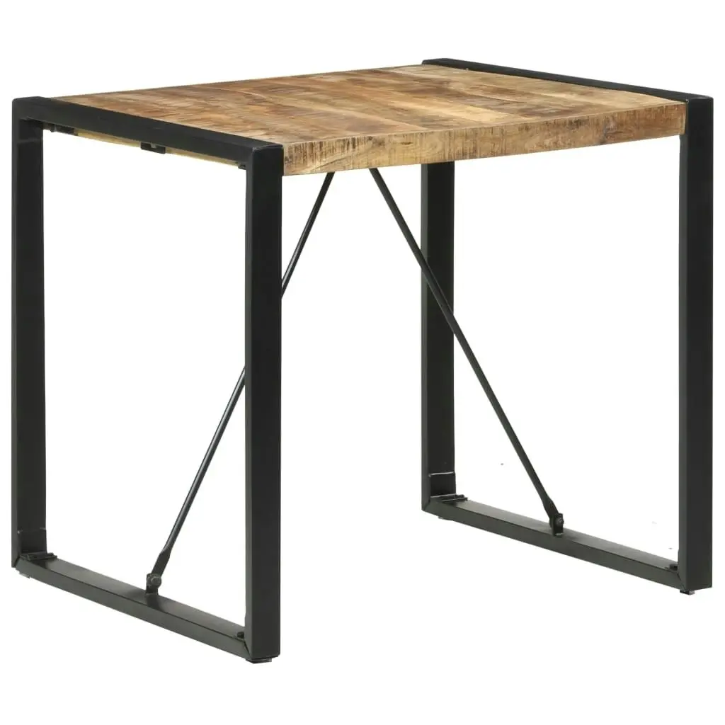 Dining Table 80x80x75 cm Rough Mango Wood 321600