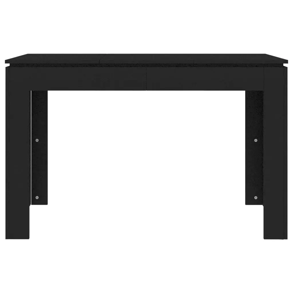 Dining Table Black 120x60x76 cm Engineered Wood 800757