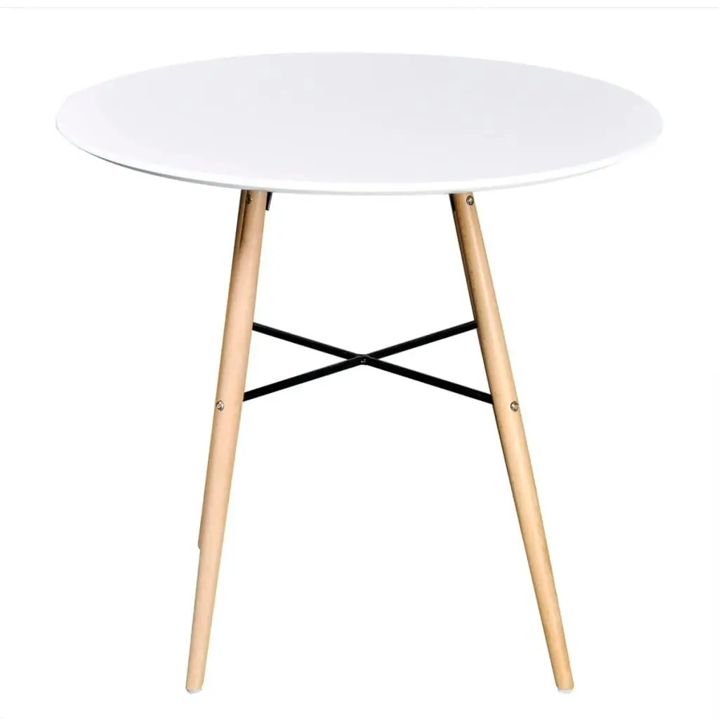 Dining Table MDF Round White 241303