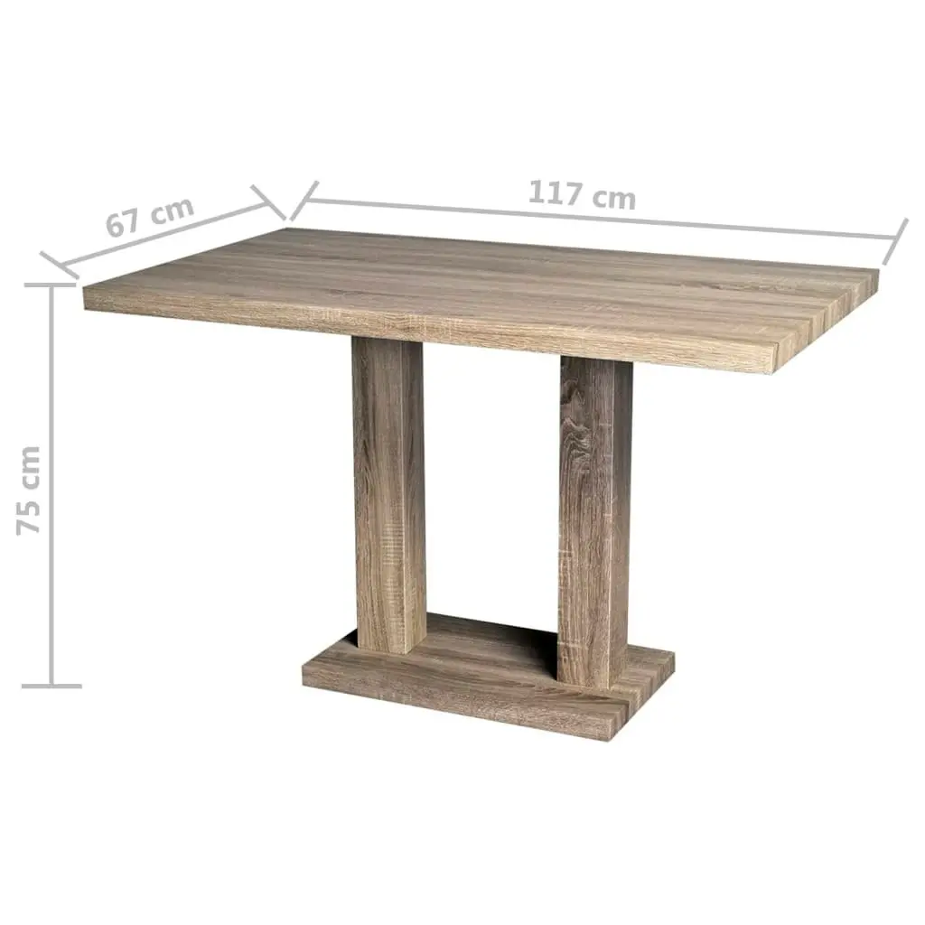 Dining Table MDF Oak-look 241316