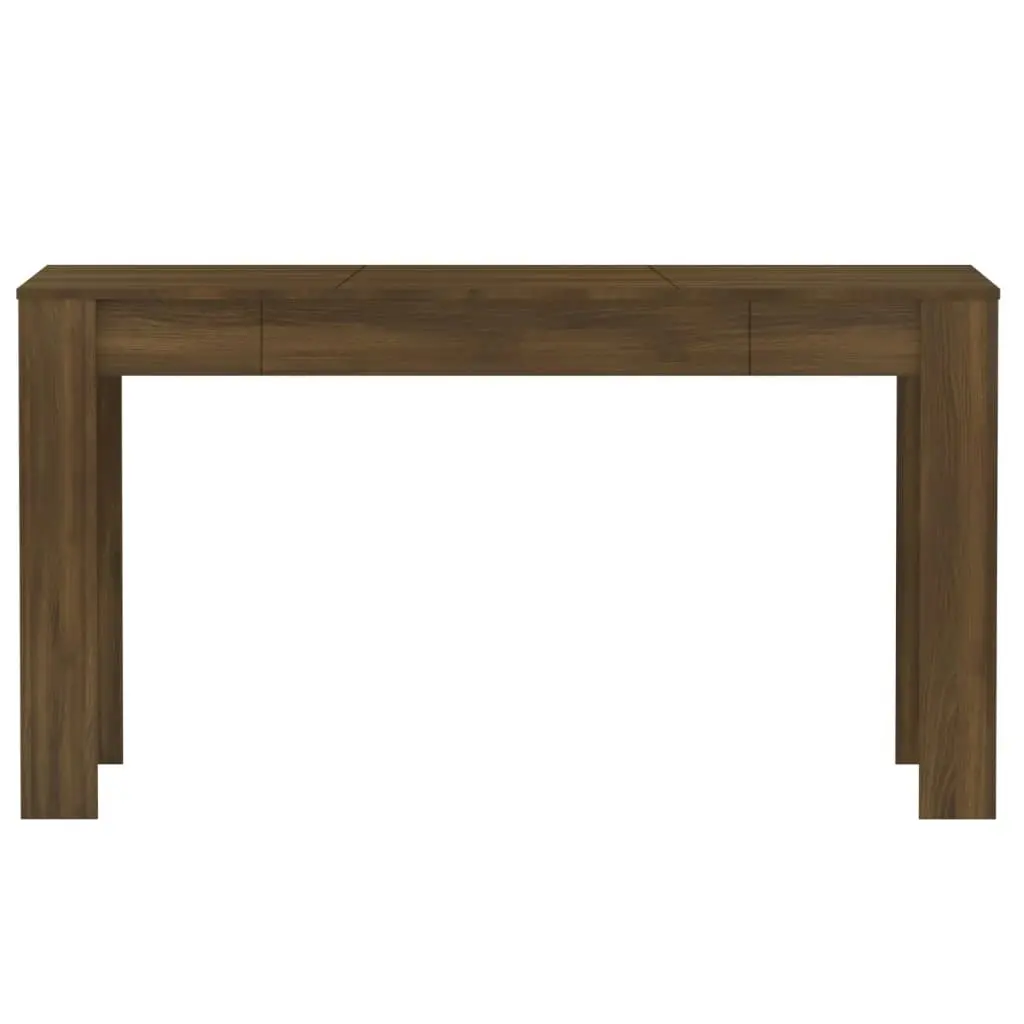 Dining Table Brown Oak 140x74.5x76 cm Engineered Wood 815200