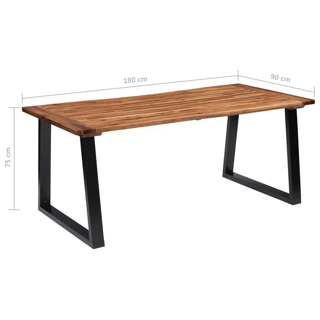 Dining Table Solid Acacia Wood 180x90 cm 288068