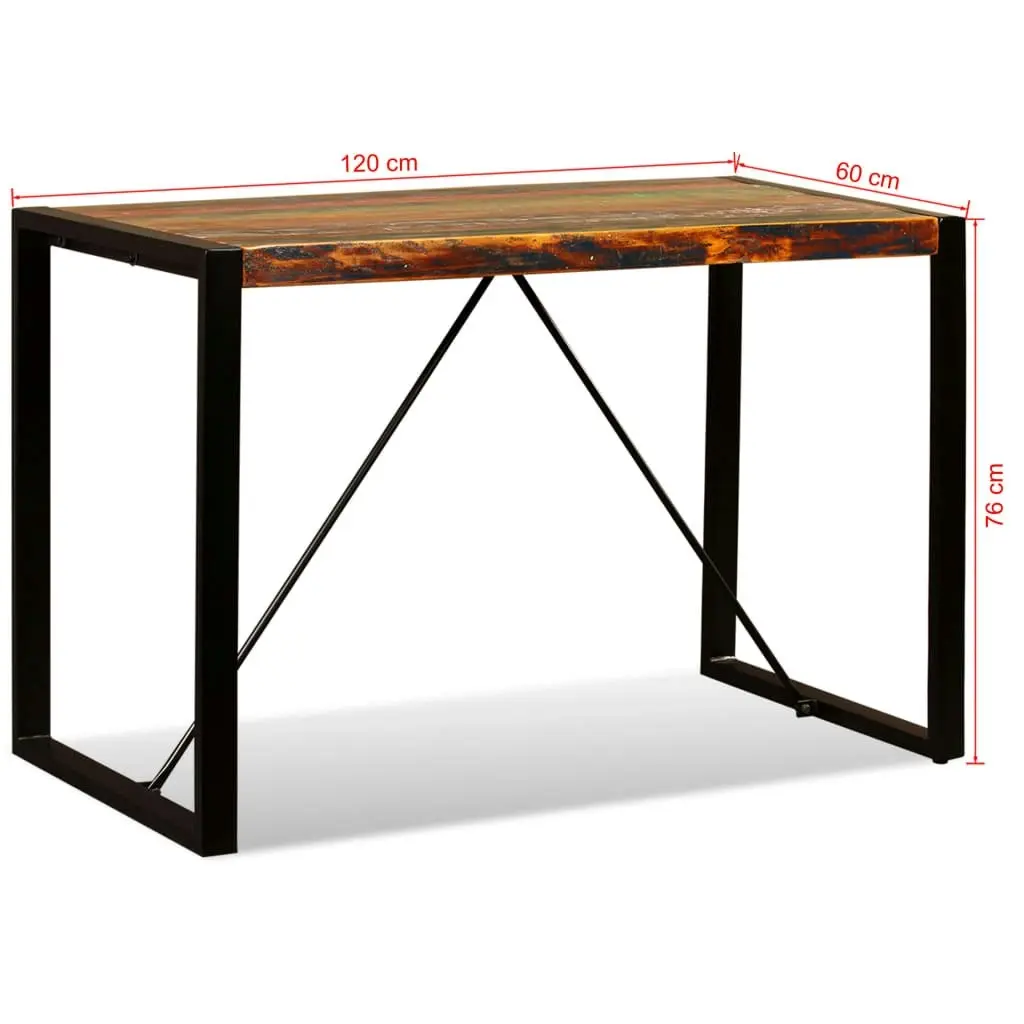 Dining Table Solid Reclaimed Wood 120 cm 243998