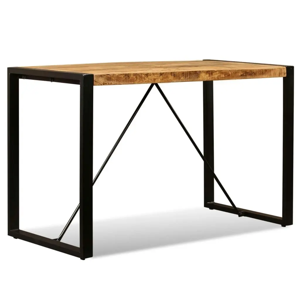 Dining Table Solid Rough Mango Wood 120 cm 243996