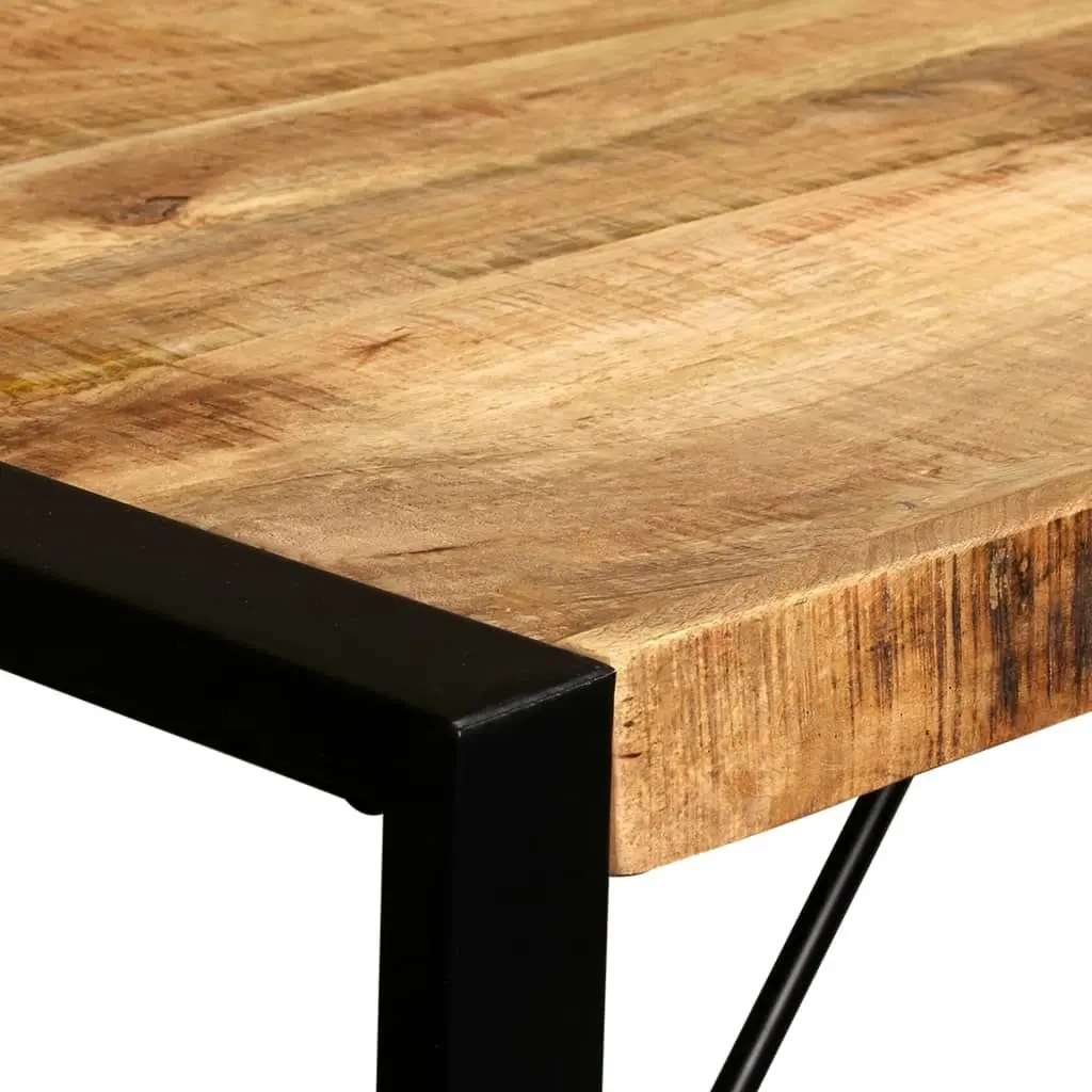 Dining Table Solid Rough Mango Wood 120 cm 243996