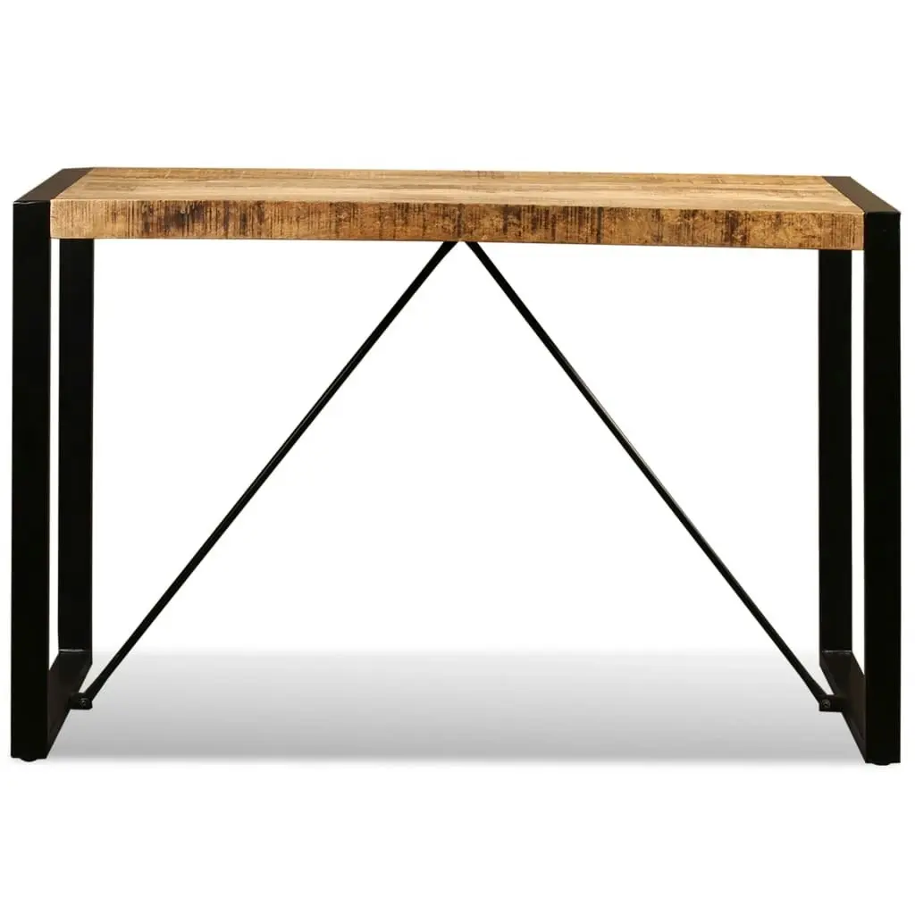 Dining Table Solid Rough Mango Wood 120 cm 243996