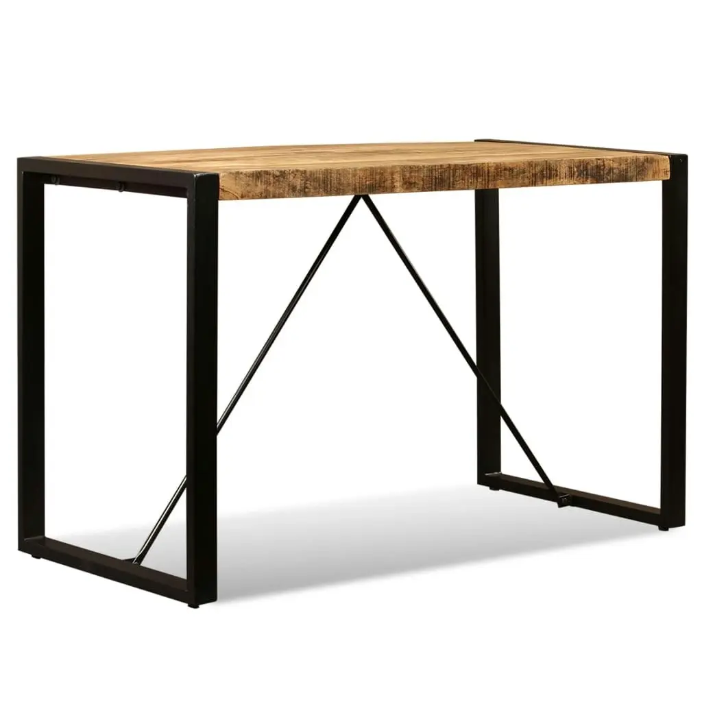 Dining Table Solid Rough Mango Wood 120 cm 243996