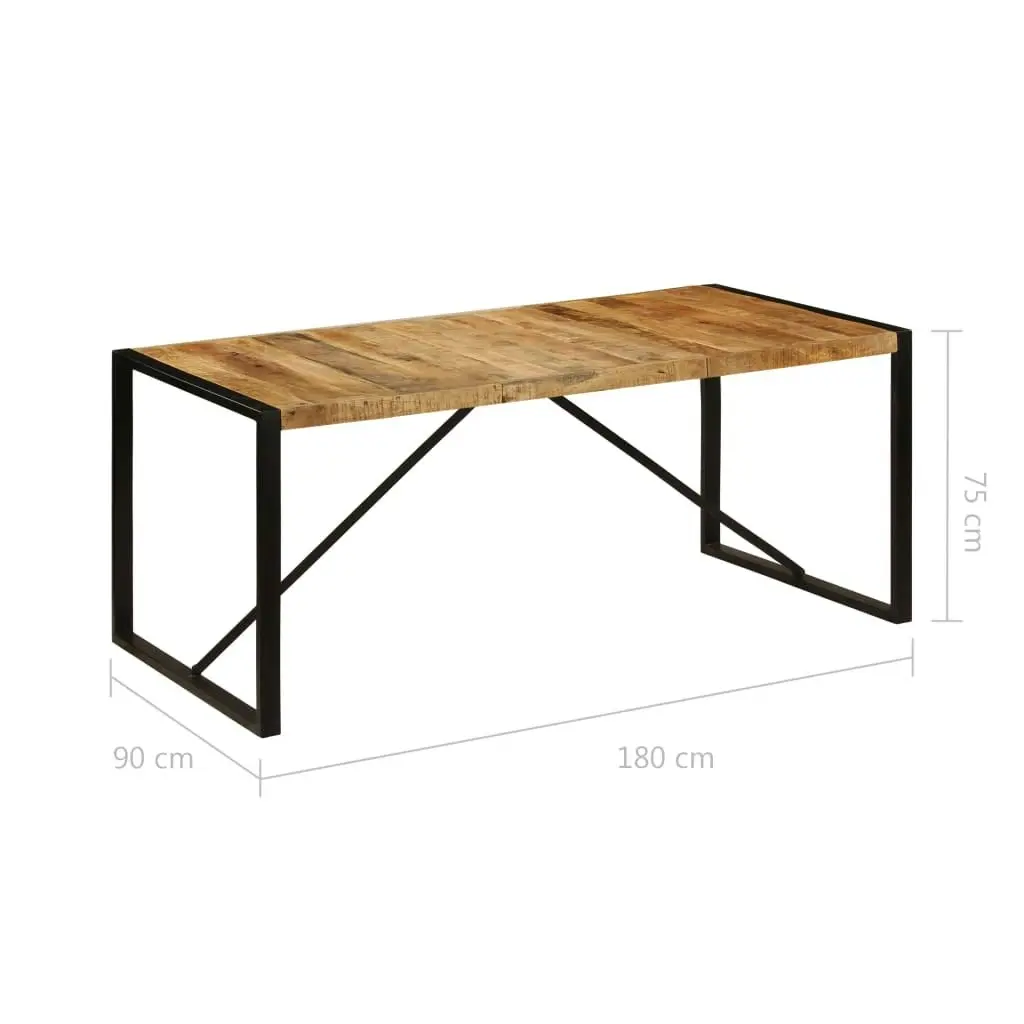 Dining Table Solid Rough Mango Wood 180 cm 243997