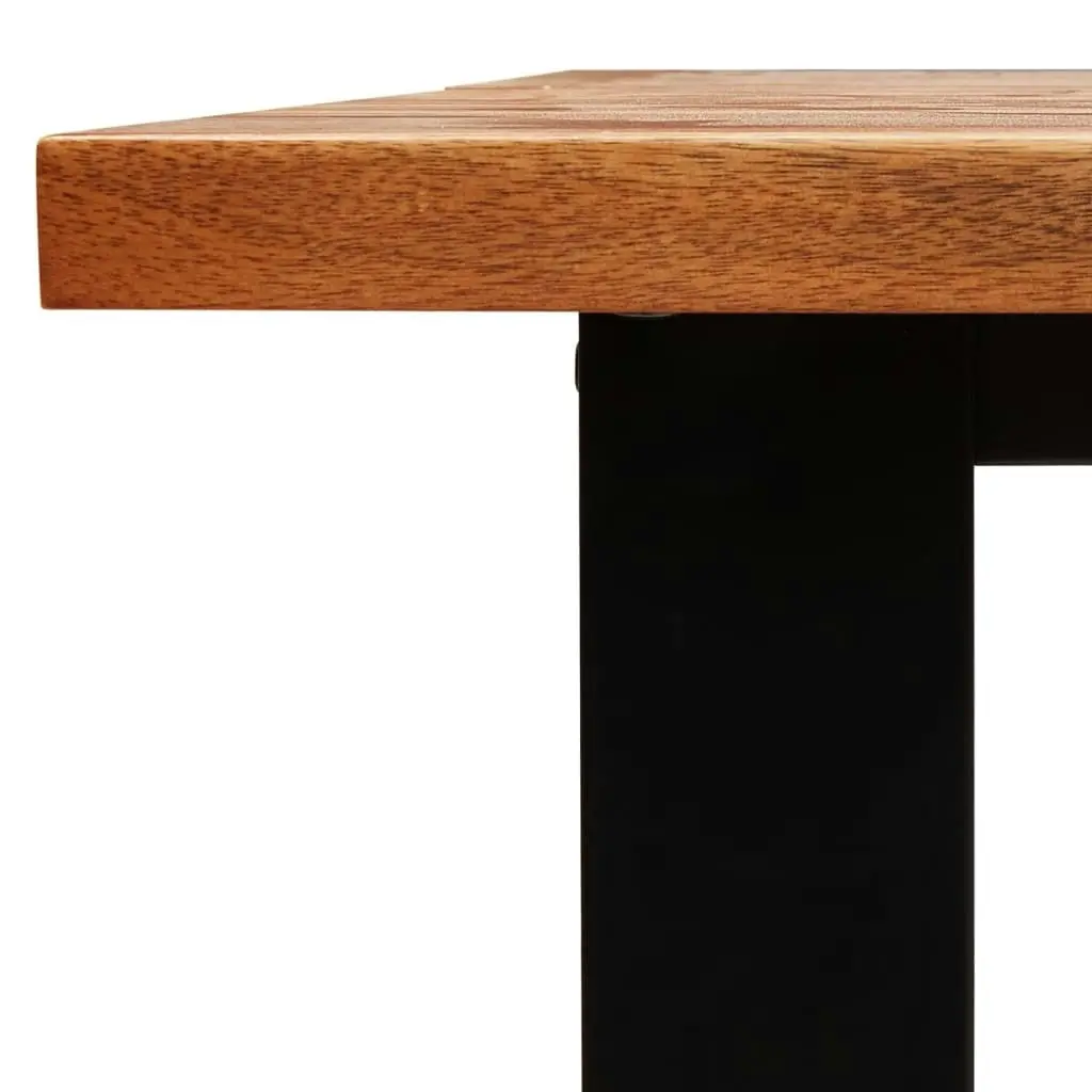 Dining Table with Live Edge 160x80x75 cm Solid Wood Acacia 353290