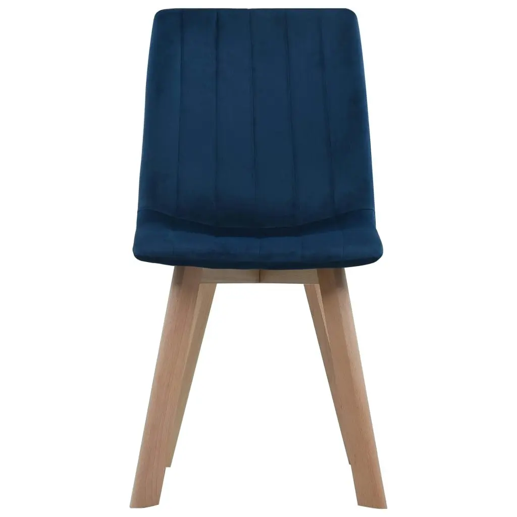 Dining Chairs 2 pcs Blue Velvet 248202