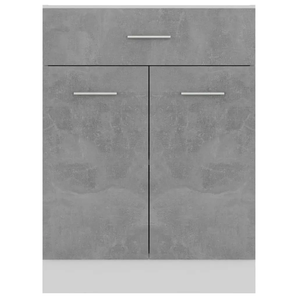 Drawer Bottom Cabinet Concrete Grey 60x46x81.5 cm Engineered Wood 801232