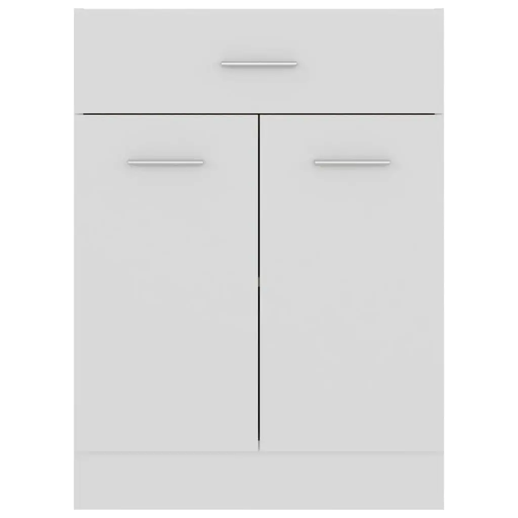 Drawer Bottom Cabinet White 60x46x81.5 cm Engineered Wood 801228