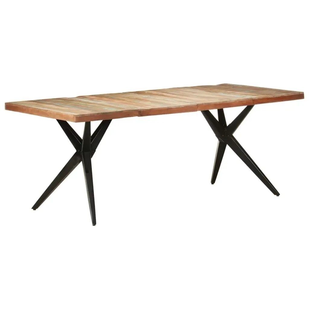 Dining Table 200x90x76 cm Solid Reclaimed Wood 323573