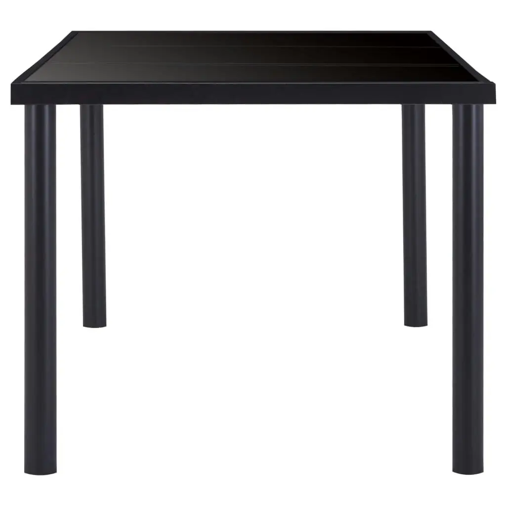 Dining Table Black 180x90x75 cm Tempered Glass 281855