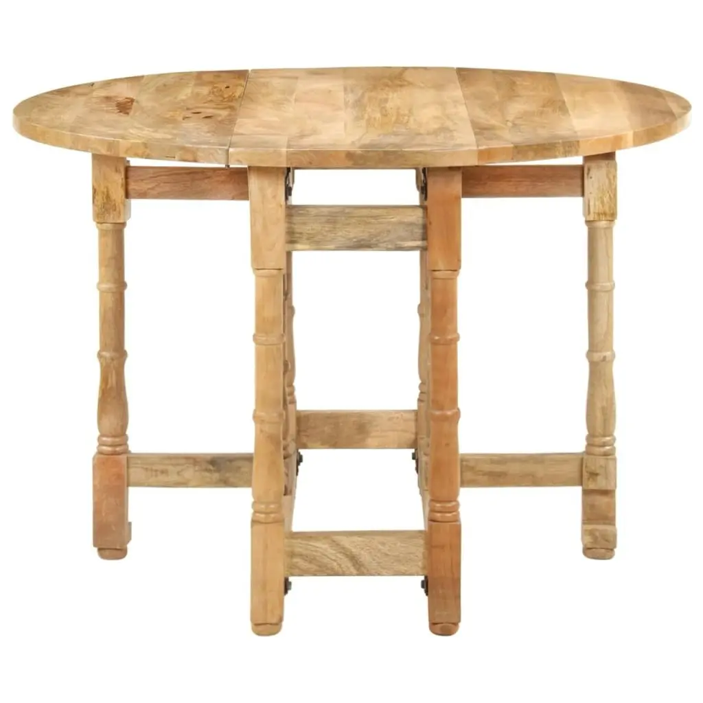 Dining Table Round 110x76 cm Solid Mango Wood 321699